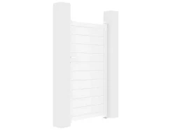 Draaipoort Van Aluminium L103 X H181 Cm Wit - Nazario