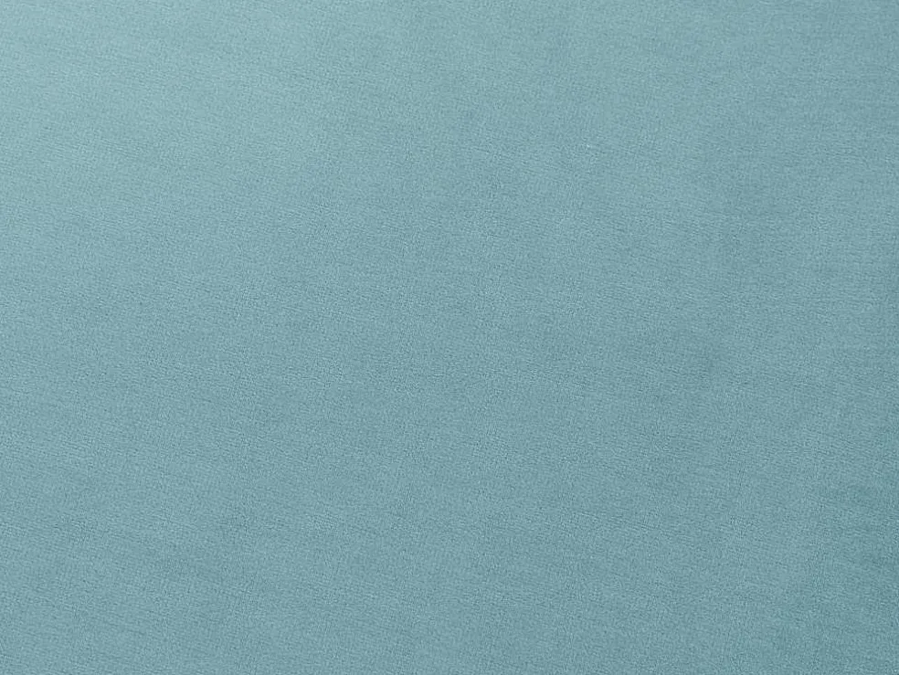 Drie- En Tweezitsbank Van Pastelblauw Velours Chesterfield