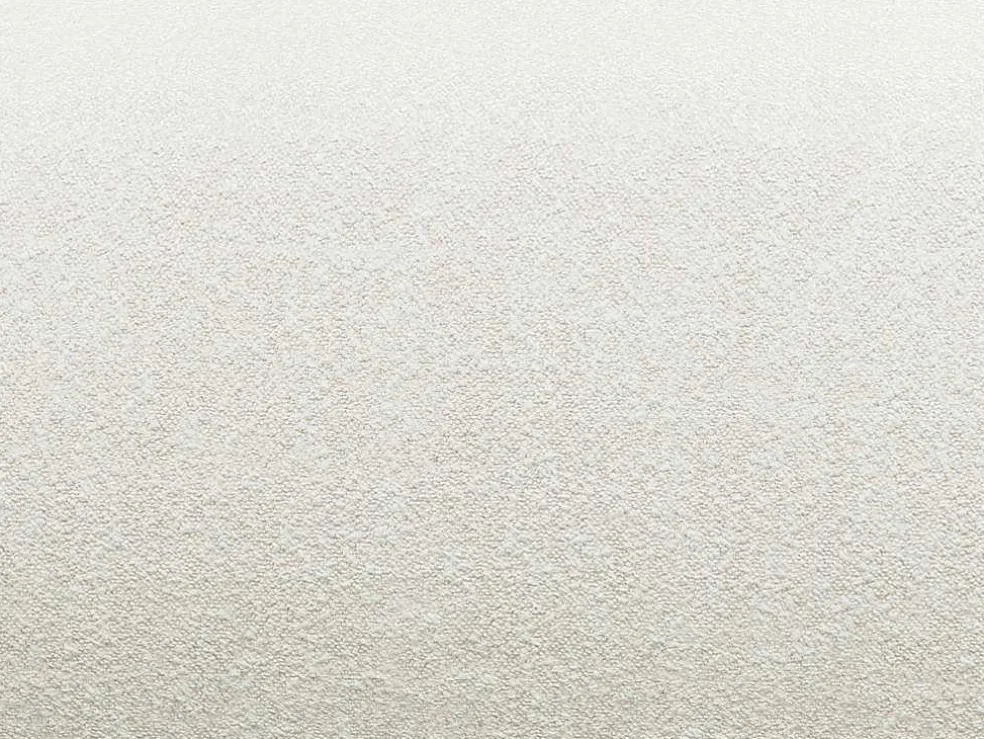 Driezitsbank En Fauteuil Van Witte Bouclestof Pogni Van Maison Cephy