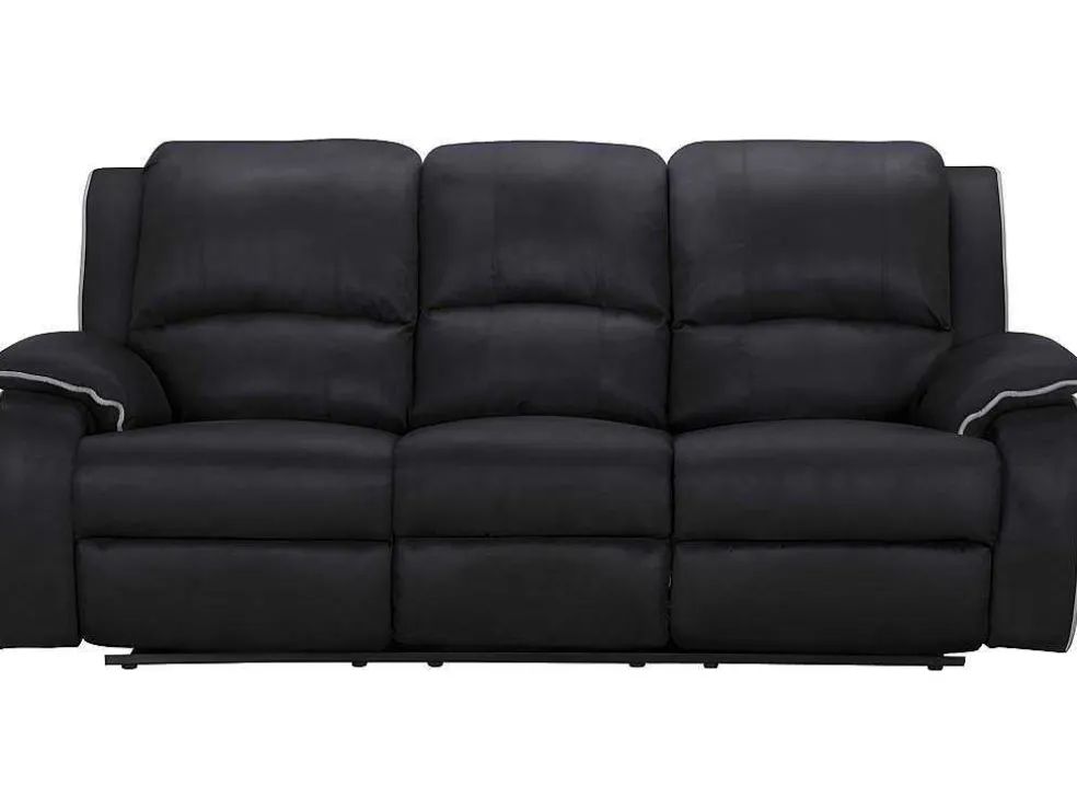 Driezits Relaxbank Microvezel Hernani - Zwart