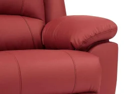 Driezits Relaxbank Van Leer Aroma - Rood