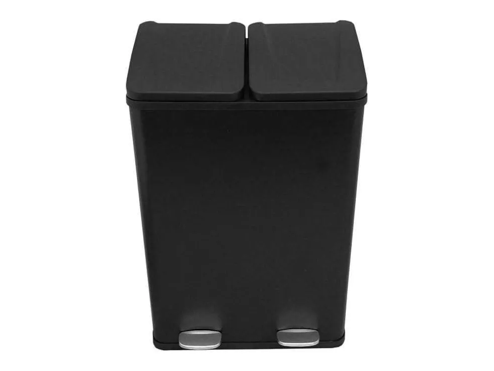 Dubbele Pedaalemmer 60 L - Zwart