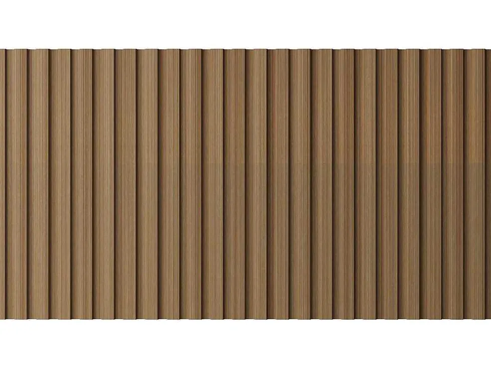 3D-Wandpaneel - 3,71 M - Natuurlijke Houtkleur - Set Van 8 - Tatiana
