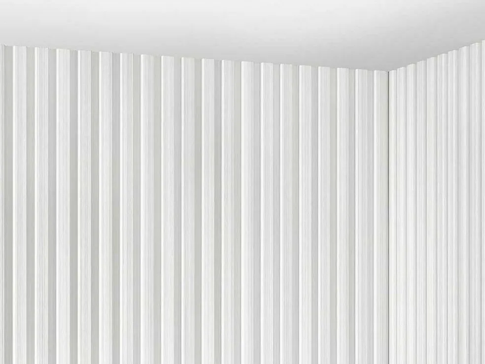 3D-Wandpaneel - 3,71 M - Wit - Set Van 8 - Tatiana