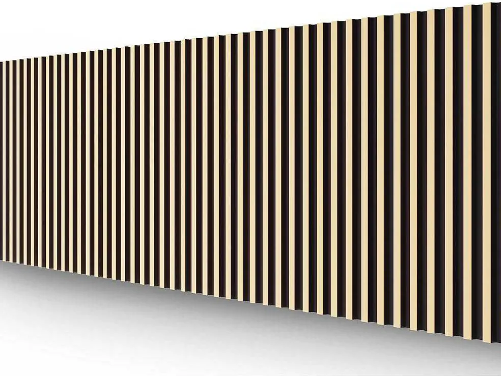 3D-Wandpaneel - 2,83 M - Zwart En Goudkleurig - Set Van 8 - Clinton