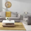 Eigentijdse Wandklok Bossifa - D. 40 Cm - Natuurlijke Kleur