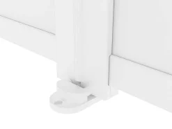 Elektrische Draaipoort Van Aluminium L397 X H181 Cm Wit - Nazario