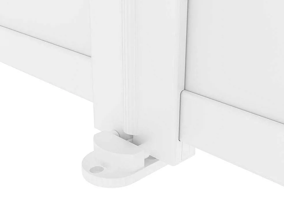 Elektrische Draaipoort Van Aluminium L397 X H181 Cm Wit - Nazario