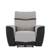 Elektrische Relaxfauteuil Van Grijze En Antracietkleurige Stof Damon