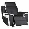 Elektrische Relaxfauteuil Van Leer Angelique - Zwart/ Wit