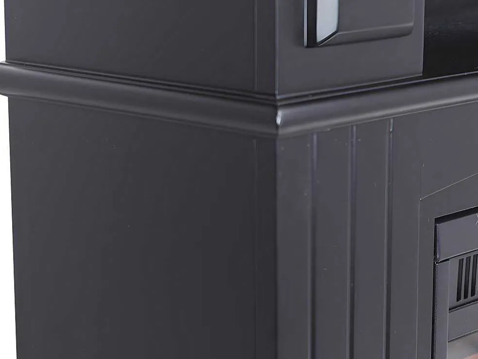 Elektrische Sfeerhaard Lopevi - L99 X D25 X H82,5 Cm - Zwart