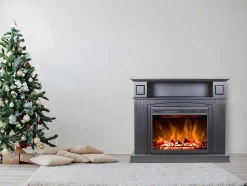 Elektrische Sfeerhaard Lopevi - L99 X D25 X H82,5 Cm - Zwart