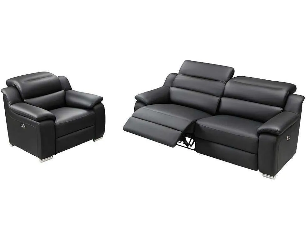 Elektrische 3-Zitsrelaxbank Arena Iii Van Leer - Noir