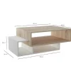 Elisa Koffietafel, Wit, Sonoma, 100X60X35 Cm, Epikasa
