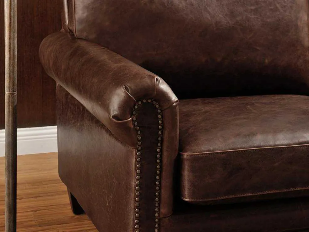 Fauteuil Cassandra Van Lived-In Leer - Bruin