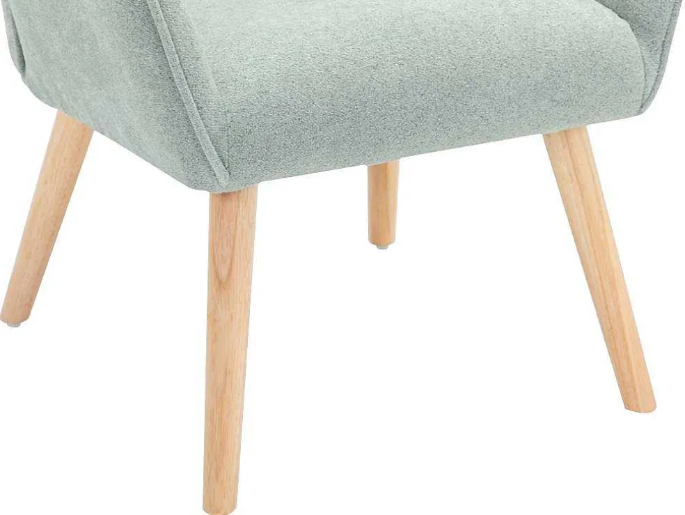 Fauteuil Van Blauwgroene Stof Osimo