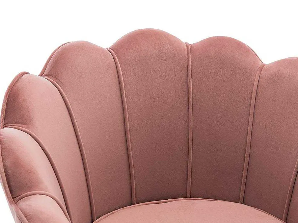 Fauteuil Van Fluweel Dandelion - Roze - Van Pascal Morabito