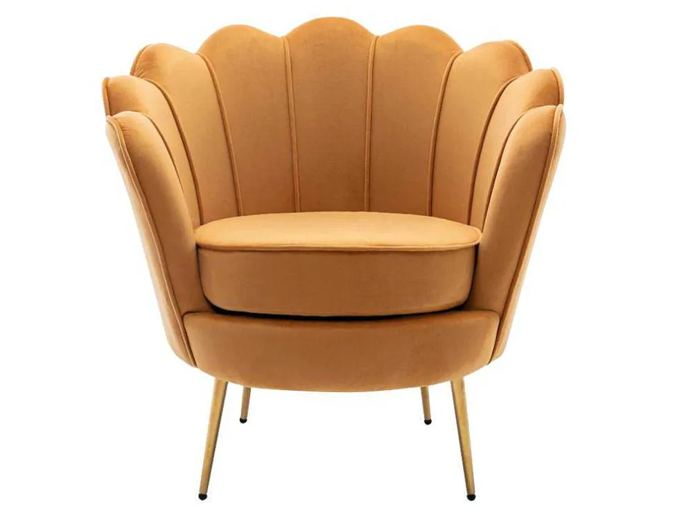 Fauteuil Van Fluweel Dandelion - Mosterdgeel - Van Pascal Morabito