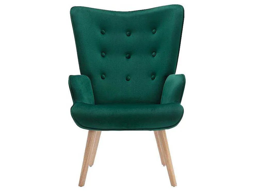 Fauteuil Van Fluweel Vately - Groen