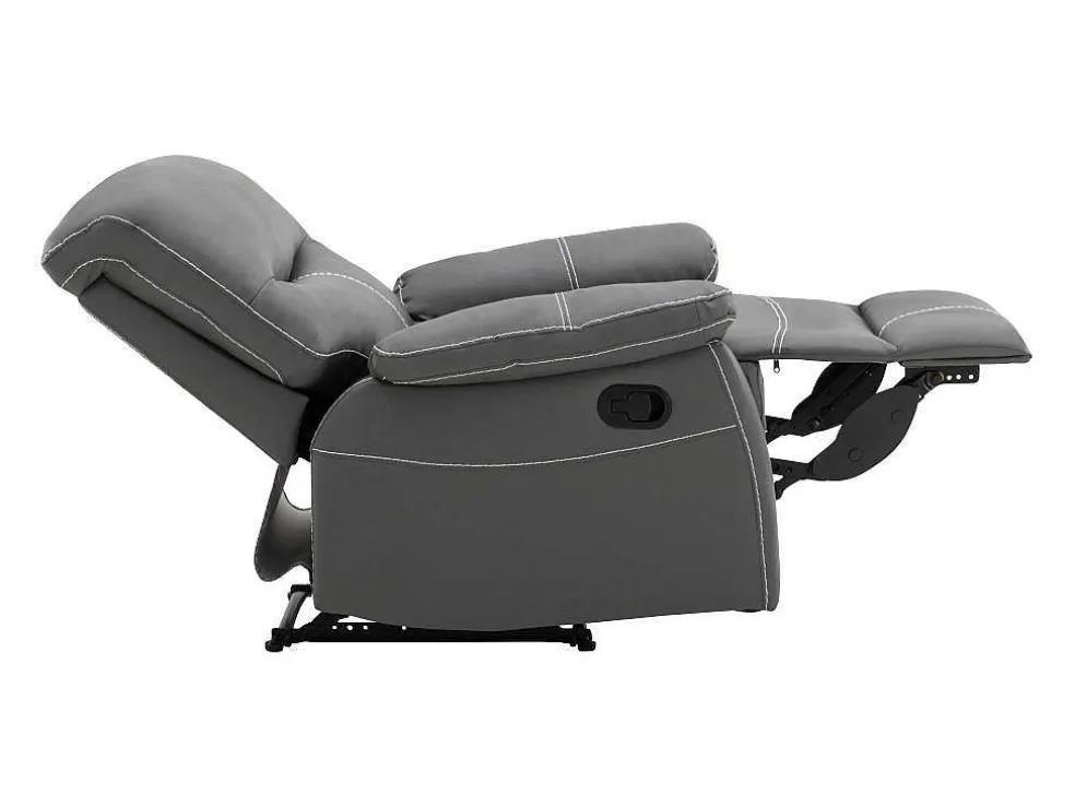 Fauteuil Van Grijze Kunstleer Canby