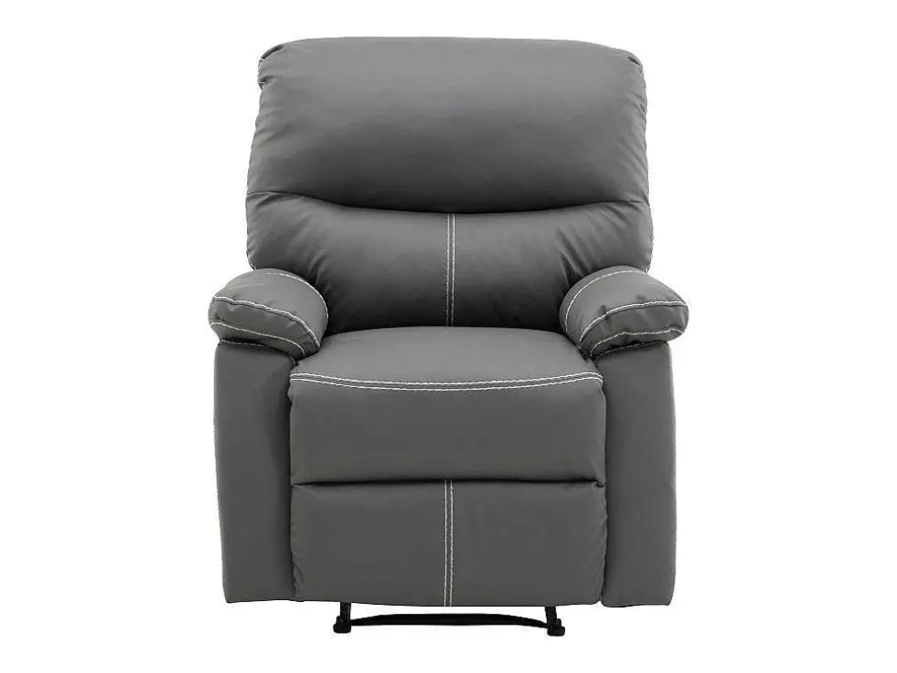 Fauteuil Van Grijze Kunstleer Canby