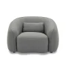 Fauteuil Van Grijze Stof Stefian