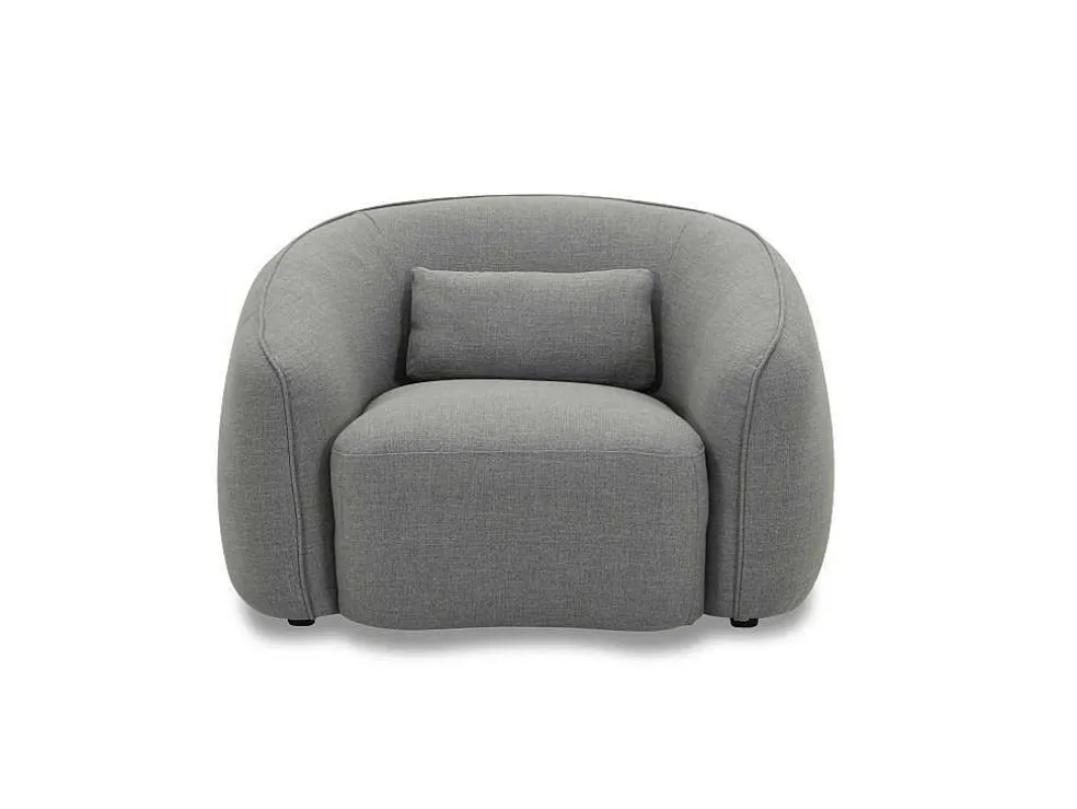 Fauteuil Van Grijze Stof Stefian