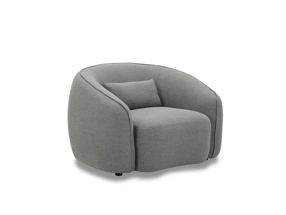 Fauteuil Van Grijze Stof Stefian