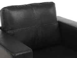 Fauteuil Van Kunstleer Ackley - Zwart