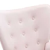 Fauteuil Van Roze Velours Vately