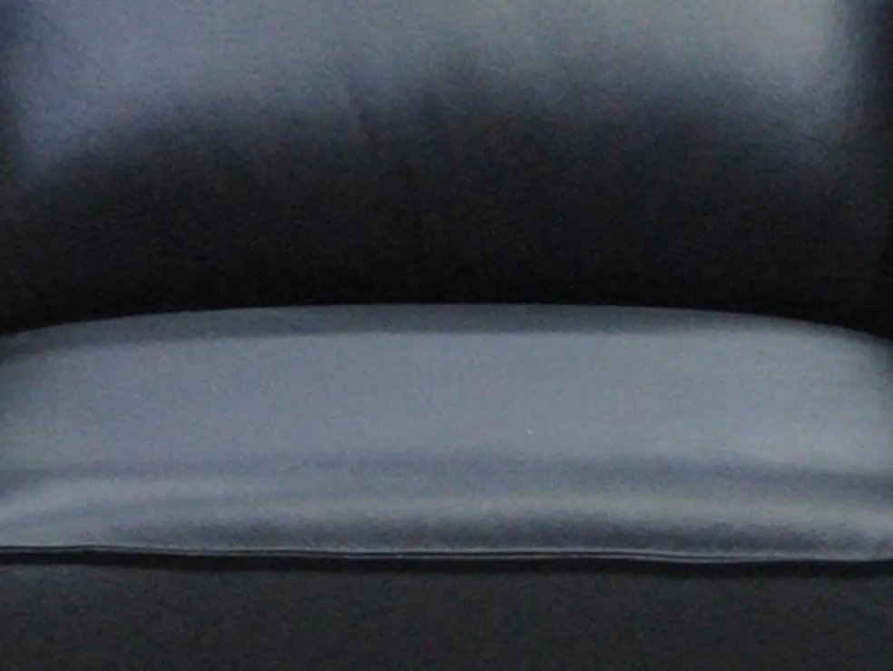 Fauteuil Van Zwart Leer Lecco