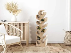 Flessenrek Van Suarhout - 12 Flessen - B28 X D19 X H100 Cm - Naturel - Guimaras