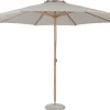 Frank Zonnescherm Parasol Met Dissel O3.5M Teak Decor, Beige.
