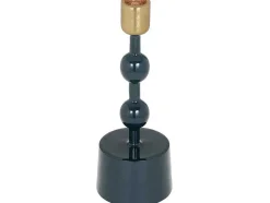 Geemailleerde Aluminium Kandelaar - H.22 Cm - Eendeblauw - Parina