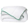 Gematigd Dekbed Met Natuurlijke Antimijtbehandeling Van Dreamea Van Microvezel - 240 X 260 Cm - 300 G/M - Groene Bies - Azylia Ii
