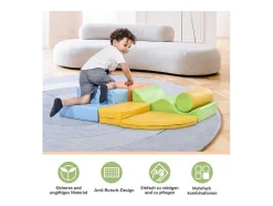 6 Gigantische Bouwstenen Voor Hardlopen En Klimmen, Grote Bouwstenen Voor Kinderen. Trappen En Glijbaan Voor Kinderen - Speelgoed Om Te Klimmen, Glijden En Kruipen. Voor Kleuters En Baby'S, Zachte, Kleurrijke Bouwstenen.