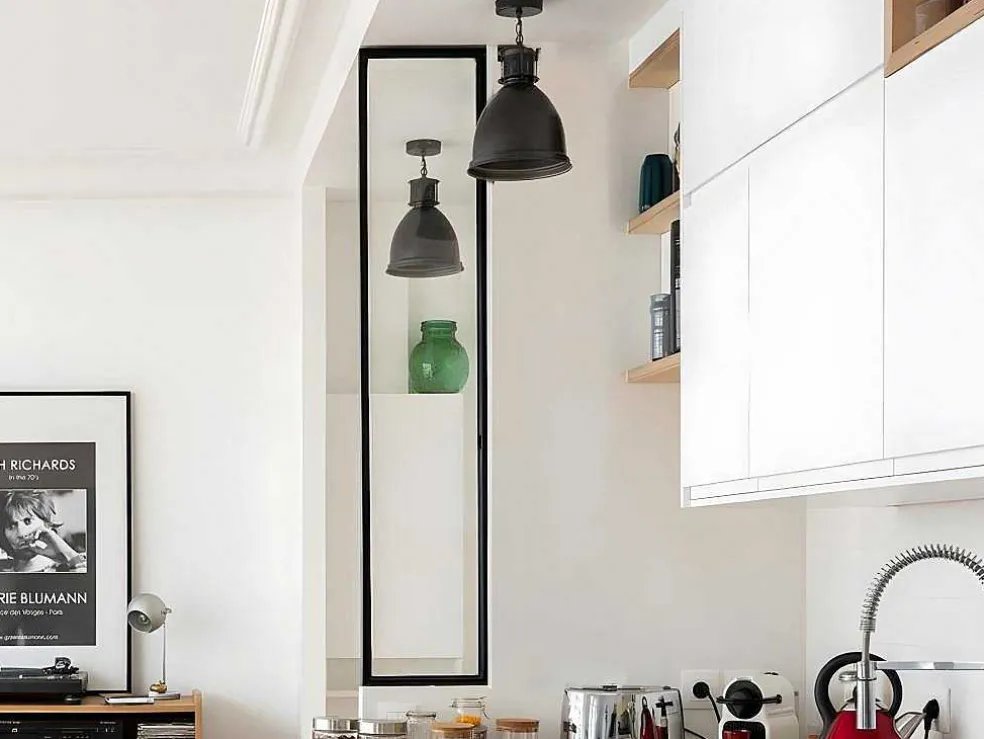 Glazen Binnenraam In Aluminium Met Poedercoating - 30 X 130 Cm - Zwart - Bayview