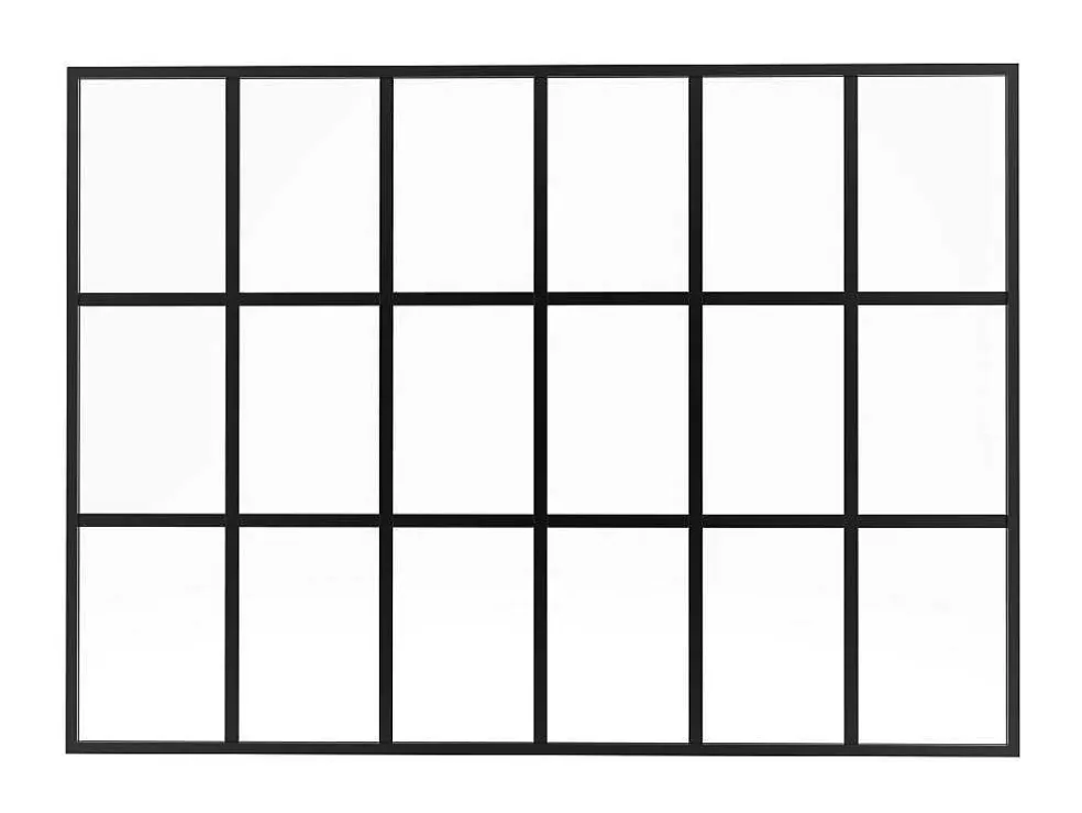 Glazen Binnenraam In Orangeriestijl Van Gepoederlakt Aluminium 180 X 130 Cm Zwart Oransa