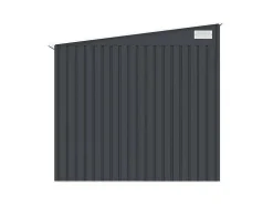 Grijs Metalen Tuinhuisje Van Gegalvaniseerd Antracietkleurig Staal 4,97 M - Daustin