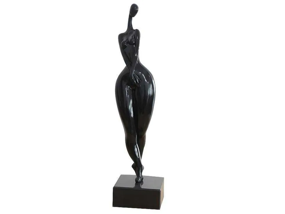 Groot Beeld Madison - Hars - L12 X H50 Cm - Zwart