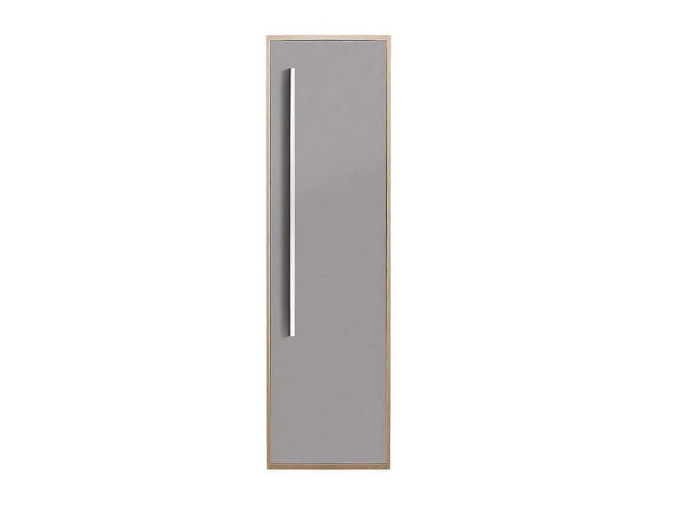 Hangende Badkamerkolom - Licht Naturelkleurig En Grijs - L35 X B30 X H120 Cm - Jasmine