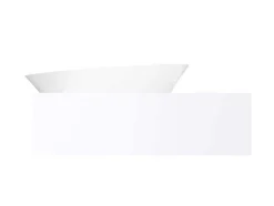 Hangende Vaste Wastafel Met Handdoekhouder - Wit - L100 X B54 X H20 Cm - Yumiko