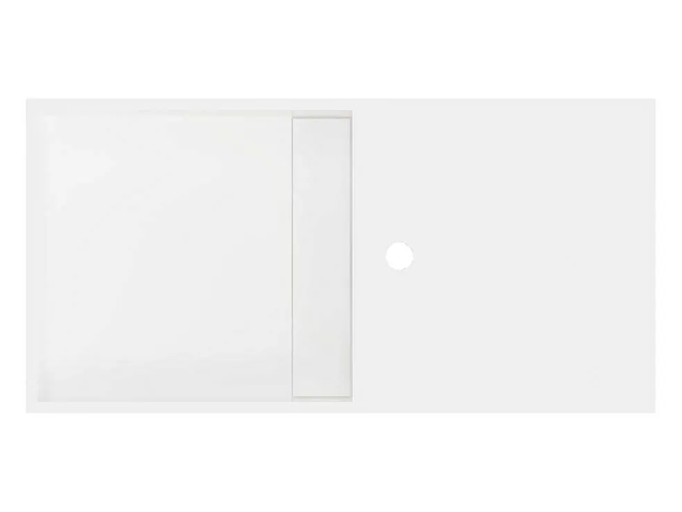 Hangende Wastafel Met Nis - Wit - L80 X B40 X H20 Cm - Goyoko