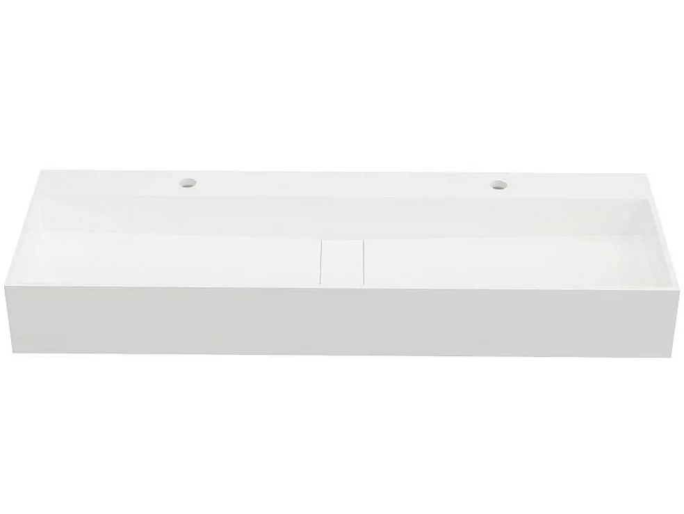 Hangend Wastafelblad - Wit - L120 X B40 X H15 Cm - Yamdrok