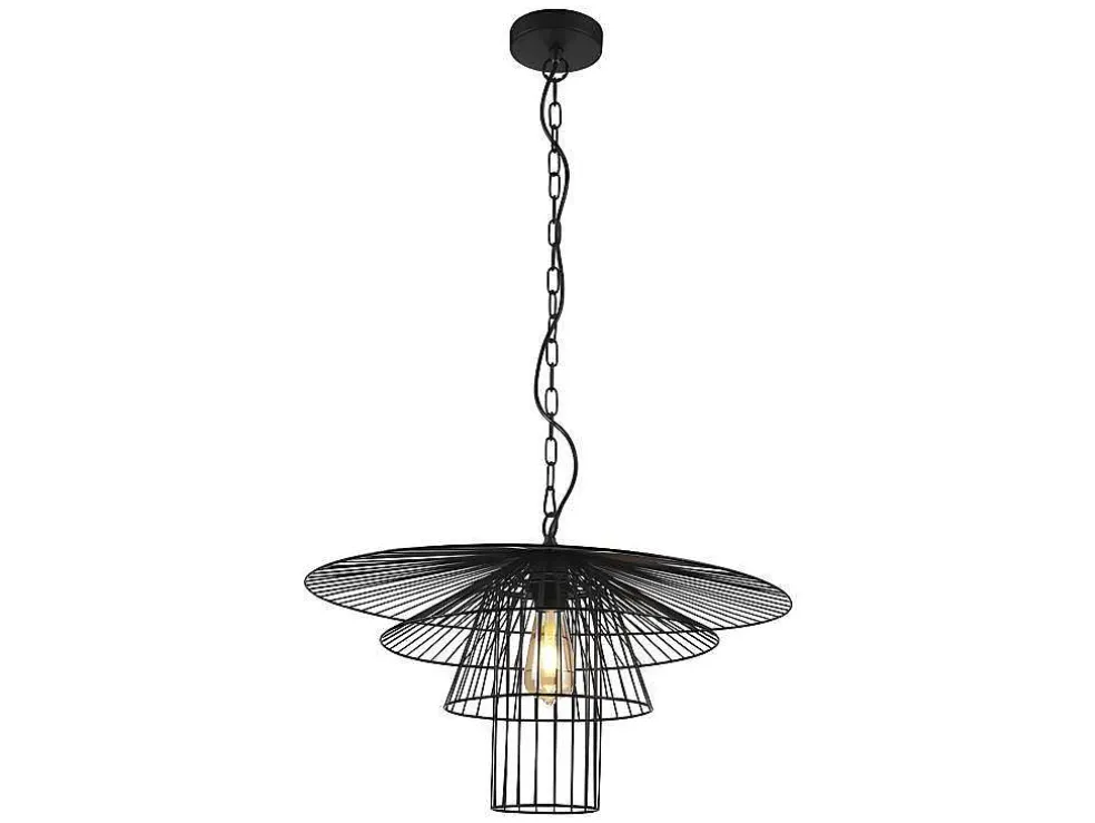 Hanglamp Met Draden Vlindermodel Machaon - Metaal - L59 X H95 Cm - Zwart