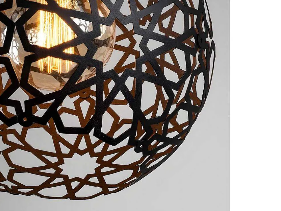 Hanglamp Met Verstelbare Hoogte Celindra - D. 25 X H. 39/119 Cm - Zwart