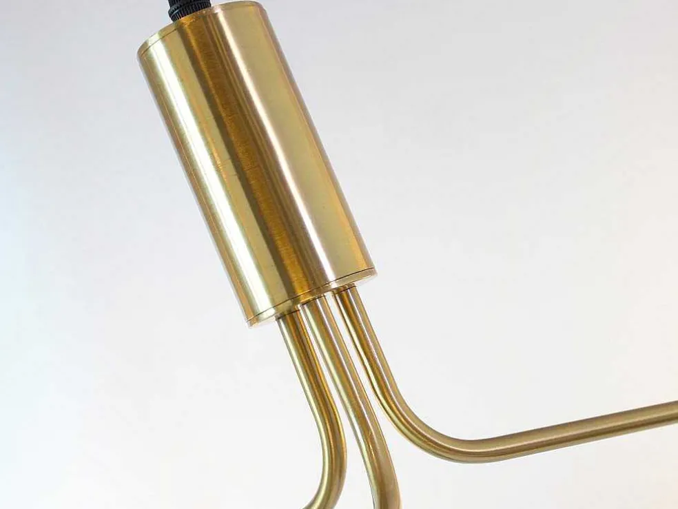 Hanglamp Van Glas En Metaal - D90 X H182 Cm - Goud - Kenora