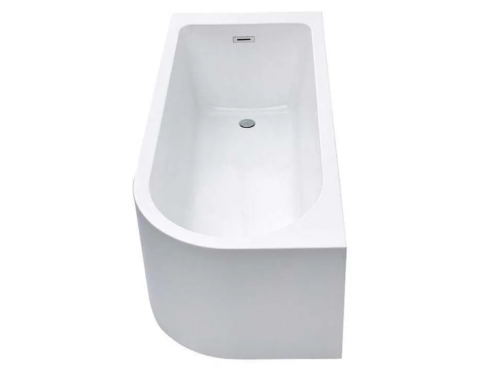 Hoekbad - 201 Liter - 150 X 75 X 58 Cm - Wit - Linkse Hoek - Anika