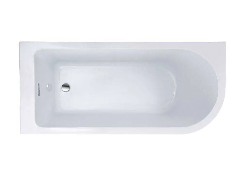 Hoekbad - 201 Liter - 150 X 75 X 58 Cm - Wit - Linkse Hoek - Anika