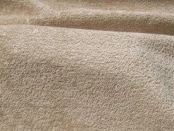 Hoekbank Met Hoek Links Van Beige Velours Met Textuur Talmine